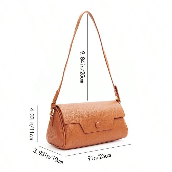 High Quality Leather Shoulder Bag - Timeless Elegance 👜✨