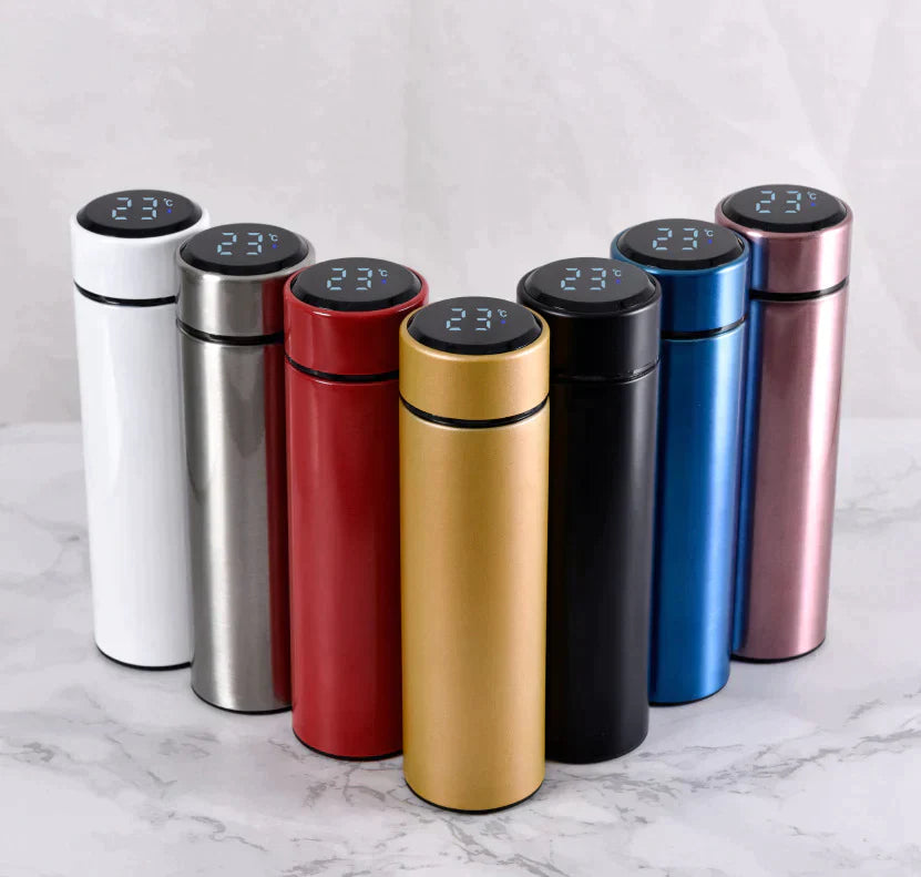 Gucci Strip Thermo Flask LED Display Temperature Bottle 🌟💧